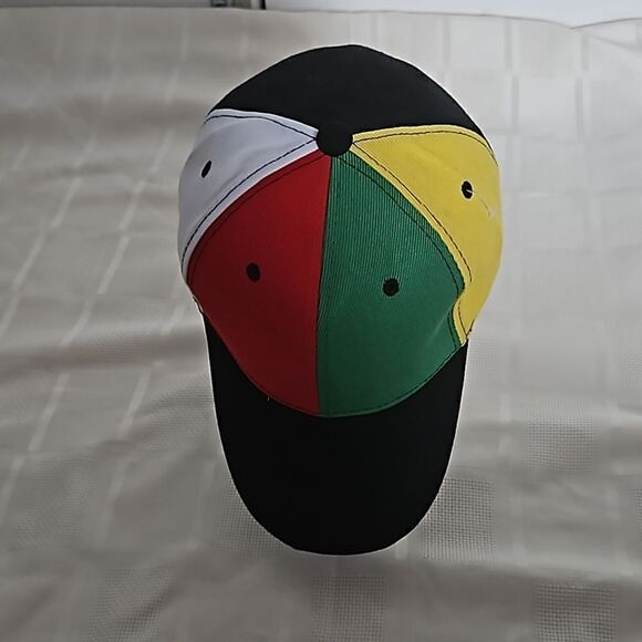 Colorful Men's Baseball Cap One Size Black, Green, Red, Yellow & White - Picture 13 of 16
